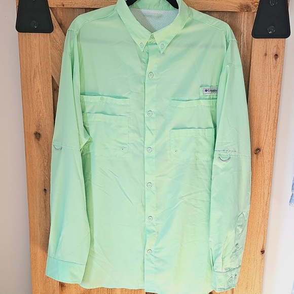 Columbia PFG OMNI-SHADE Mens 2XL UPF 30+ Tamiami II Fishing Shirt Long Sleeve - Picture 1 of 16
